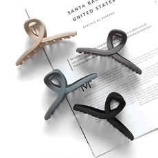 코욜하우키 당일무배 1+1 무광 꼬임 대사이즈 헤어 올림머리 집게핀 세트