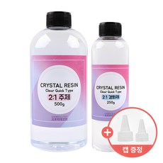 오로라데코덴 2액형 크리스탈 2대1 클리어퀵타입 750g R001 - 무발포우레탄