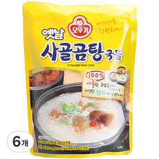 오뚜기옛날 사골곰탕 국물, 500ml, 6개