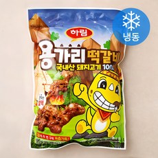 하림 용가리 떡갈비 (냉동), 600g, 1팩 - 뽀로로치킨너겟