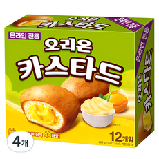 오리온 카스타드 12p, 288g, 4개