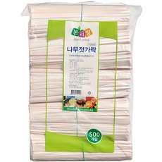 본리빙 고급 나무젓가락, 500개, 1세트