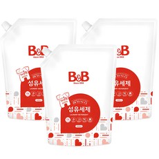 비앤비 섬유세제 리필, 1.5L, 3개