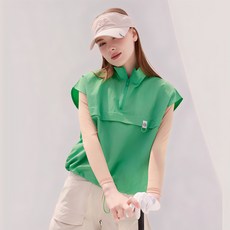 엠엠스포츠 여성 반집업 바람막이 아노락 골프 조끼 베스트 - lpga골프웨어