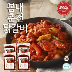 봄내푸드 봄내춘천닭갈비 500g, 4개