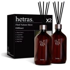 헤트라스 프리미엄 대용량 디퓨저 선물세트, 라튤립샤워향, 500ml, 2개