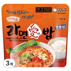 이지밥 라면애밥 짬뽕맛, 110g, 3개