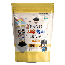 김대감 스틱 김자반 새우멸치 어린이용 15p, 150g, 1개 - 핑크퐁아기김