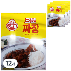 오뚜기3분 짜장, 200g, 12개