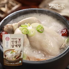 [백종원] 인생삼계탕 / 1200g 3팩 1.2kg 3개, 없음