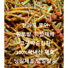 맛으로 인정한 전라도 김치 100% 국내산재료사용 햇 고구마순김치 1KG 2KG 3KG 5KG, 1개