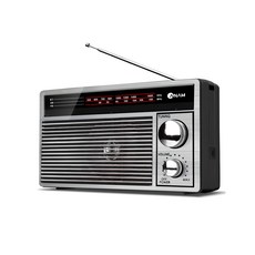 아남 R1 캠핑 레트로 블루투스 라디오 스피커 FM AM 3W BT 5.3 충전식 건전지 겸용