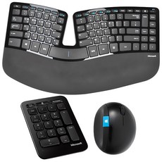 마이크로소프트 Sculpt Ergonomic Desktop 무선키보드 마우스세트, 인체공학