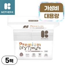 마더케이 신생아용 프리미엄 순면 건티슈 60평량, 60g, 160매, 5팩