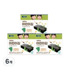 베베쿡 처음 먹는 어린이김, 오리지널, 6개, 15g