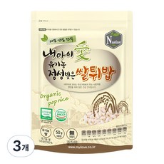 내아이애 유기농 정성빚은 쌀튀밥 과자, 쌀, 50g, 3개