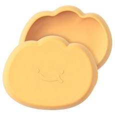 잼먹 실리콘 흡착볼 이유식 식판