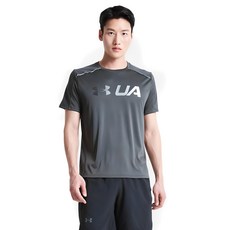 언더아머 남성용 UA 런 그래픽 프린트 필 반팔 1365696-010