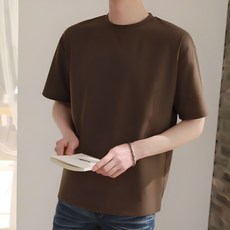 플레이즈 남성용 쿨링 분또 라운드넥 반팔 티셔츠