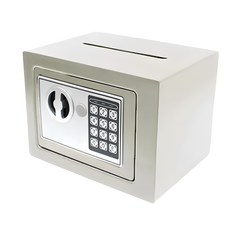 몽돌 디지털 지폐투입구 안전 금고 17D, 화이트