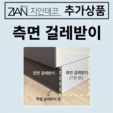 지안데코 추가상품 (걸레받이/ 싱크부속/ 뒷선반/ 입수전/ 빌트인렌지/ 수전타공/ 빌트인렌지타공), 걸레받이, 측면걸레받이, 1개