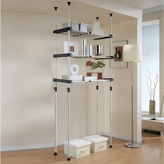 왕자 더블기둥3단조절선반_조임식_529-1_행거