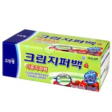 크린랲 크린 이중지퍼백 대(L) 100개입 1개 상품 이미지