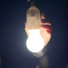 電池燈泡吊燈, 白色