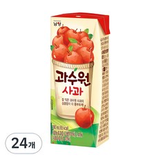 남양 과수원 사과주스, 190ml, 24개