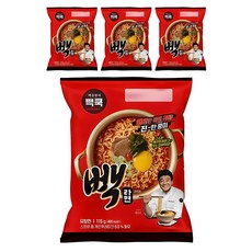 백쿡 빽라면 115g, 4개