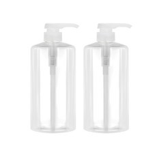 Glassdomae 透明瓶蓋透明廚房按壓瓶 AC750, 750ml, 2個