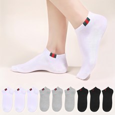 두발로 여성용 삼선 스니커즈 양말 10켤레 가방/잡화