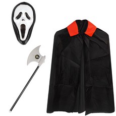 PARTYHAE 披風+粗布面具+小斧頭套組