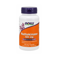 NOW Foods 納豆激酶無麩質素食膠囊 100mg, 120顆, 1罐