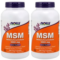 健而婷NOW MSM甲基硫醯基甲烷 素食膠囊1000mg, 240顆, 2罐