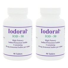 Optimox IOD 50碘化鉀補充錠, 90顆, 2罐