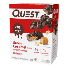 QUEST NUTRITION 烤焦糖花生巧克力, 8包, 21g
