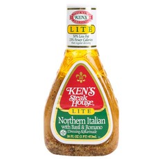 Ken's Steak House 義大利起士羅勒調味醬, 1瓶, 473ml