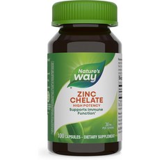 Nature's Way 然萃維 螯合鋅30mg膠囊, 100顆, 1罐