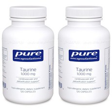 Pure Encapsulations 牛磺酸膠囊 1000mg, 120顆, 2罐