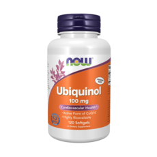 NOW Foods 還原型輔酶Q10軟膠囊 100mg, 120顆, 1罐