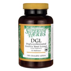 Swanson 斯旺森 甘草DGL咀嚼錠, 180顆, 1罐