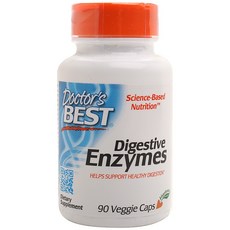 Doctor's BEST 酵素無麩質素食膠囊, 90顆, 1罐