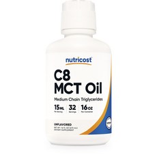 Nutricost C8 MCT 油（無味）, 1個, 473ml