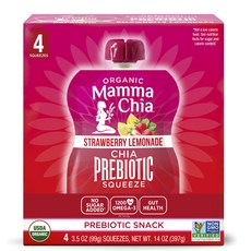 Mamma Chia 益生元草莓檸檬水, 4件, 99ml