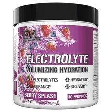 EVLUTIONNUTRITION 電解質補水膳食補充粉 莓果口味, 1個, 114g