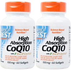 Doctor's BEST 輔酶Q10軟膠囊 100mg, 60顆, 2罐