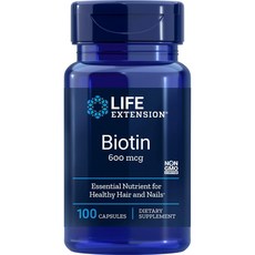 LIFE EXTENSION 維生素膠囊 600mcg, 100顆, 1罐