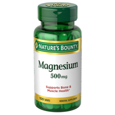 NATURE'S BOUNTY 鎂補充錠 500mg, 100顆, 1罐
