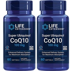 LIFE EXTENSION 泛醇輔酶Q10軟膠囊 100mg, 60顆, 2罐